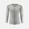 Cardiguan zippé en tricot gris pour femme de James Harvest, veste élégante et confortable pour toutes les saisons.