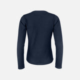 Cardiguan zippé pour femme James Harvest en tricot marine, veste confortable avec fermeture éclair et col rond.