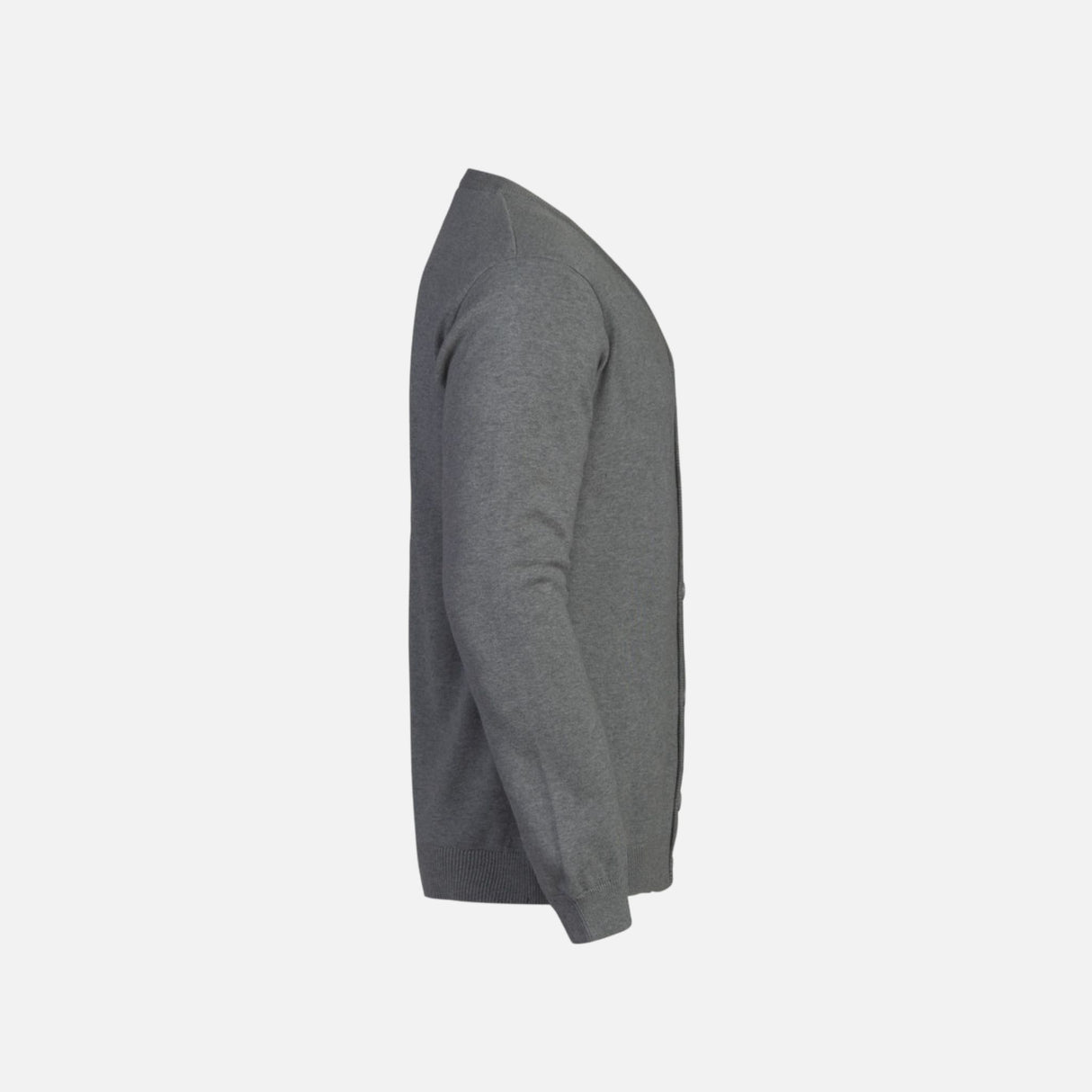 Cardigan homme gris James Harvest, vêtement-vestes, style soigné et confortable, porté avec un look décontracté.