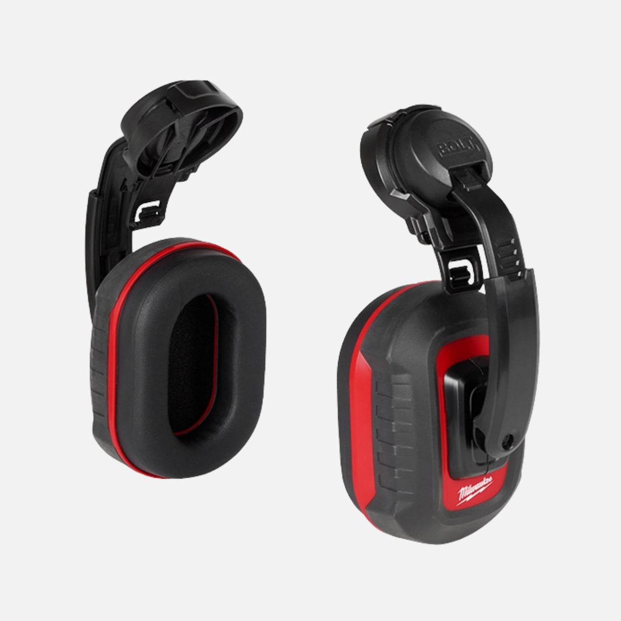 Casque antibruit Milwaukee noir ajustable avec coques confortables, protection individuelle contre le bruit de 24 dB.