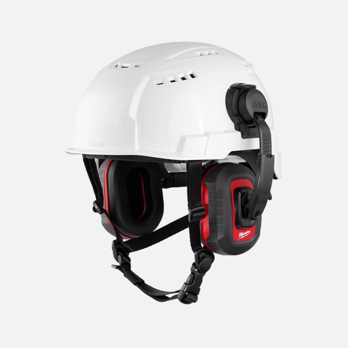 Casque antibruit Milwaukee noir ajustable avec coques confortables, protection auditive de 24 dB, accessoires de protection individuelle