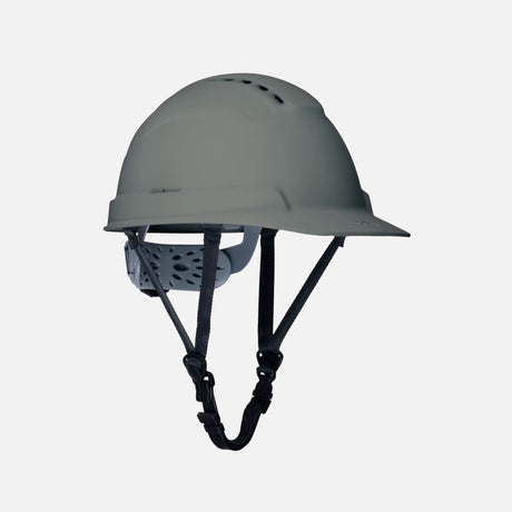 Casque de sécurité gris Surewerx Type 2, protection avancée et confort, casque de protection individuelle pour travailleurs.