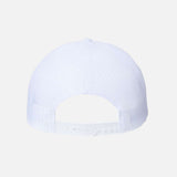 Casquette écoresponsable blanc Atlantis Headwear RETH, style trucker, confort durable, accessoire mode éthique et tendance.