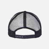 Casquette écologique noire Atlantis Headwear RETH, style trucker, en tissu durable, confort écologique pour accessoires de casquette.