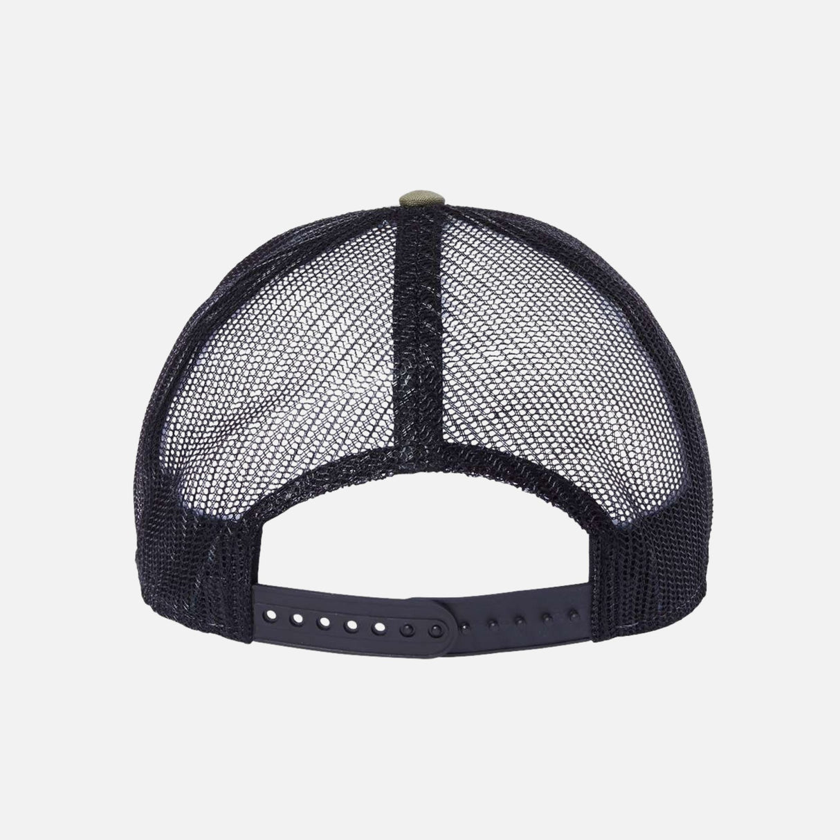 Casquette écoresponsable Atlantis Headwear RETH, style trucker en couleur olive, confort durable, accessoire tendance et écologique.