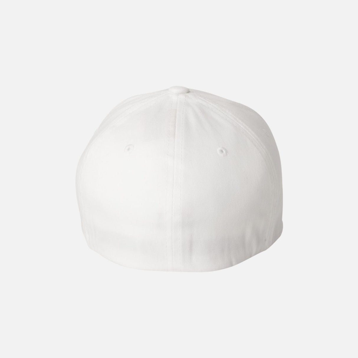 Casquette Flexfit à filet structurée six panneaux, couleur blanche, accessoire mode pour sports ou casual.
