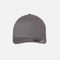 Casquette à filet structurée six panneaux Flexfit gris, accessoire de mode pour un style décontracté et confortable.