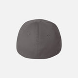 Casquette Flexfit à filet structurée six panneaux de couleur grise, accessoire de mode pour le sport ou la casual.