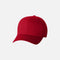 Casquette Flexfit à filet structurée six panneaux rouge, accessoire de mode pour un style décontracté et tendance.
