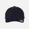 Casquette Flexfit 110C ajustable marine, confort et gestion de l'humidité, accessoire de sport ou décontracté.
