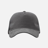 Casquette Stormtech à 5 panneaux en toile et filet gris, accessoire pour sports ou activités de plein air.