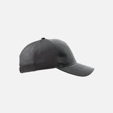 Casquette Stormtech à 5 panneaux en toile et filet gris, accessoire de mode pour homme ou femme.