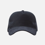 Casquette Stormtech Scirroco à 5 panneaux en toile et filet, couleur marine, vue de face.