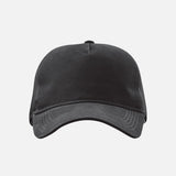 Casquette à 5 panneaux en toile et filet Stormtech Scirroco noir, accessoire de style décontracté pour homme.