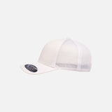 Casquette-mesh-FlexFit-S_S-110M-blanc-côté
