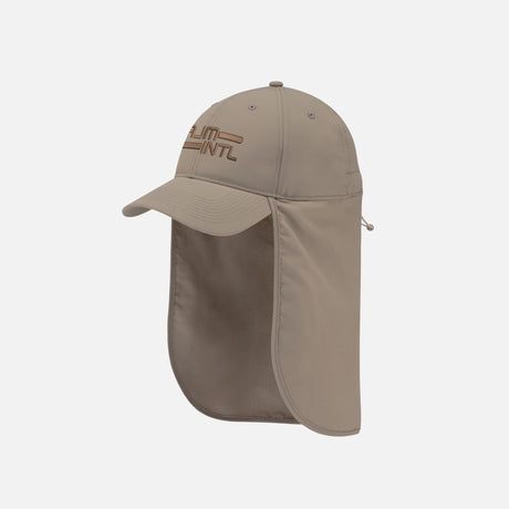 Casquette pleine couverture kaki avec protège-nuque AJM International, accessoire de protection solaire pour le corps.