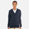 Cardigan à boutons Harriton en maille marine, chandail élégant pour homme, mode confortable et classique.