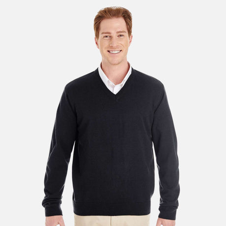 Chandail-ML-Harriton-S_S-M420-noir-devant-mannequin