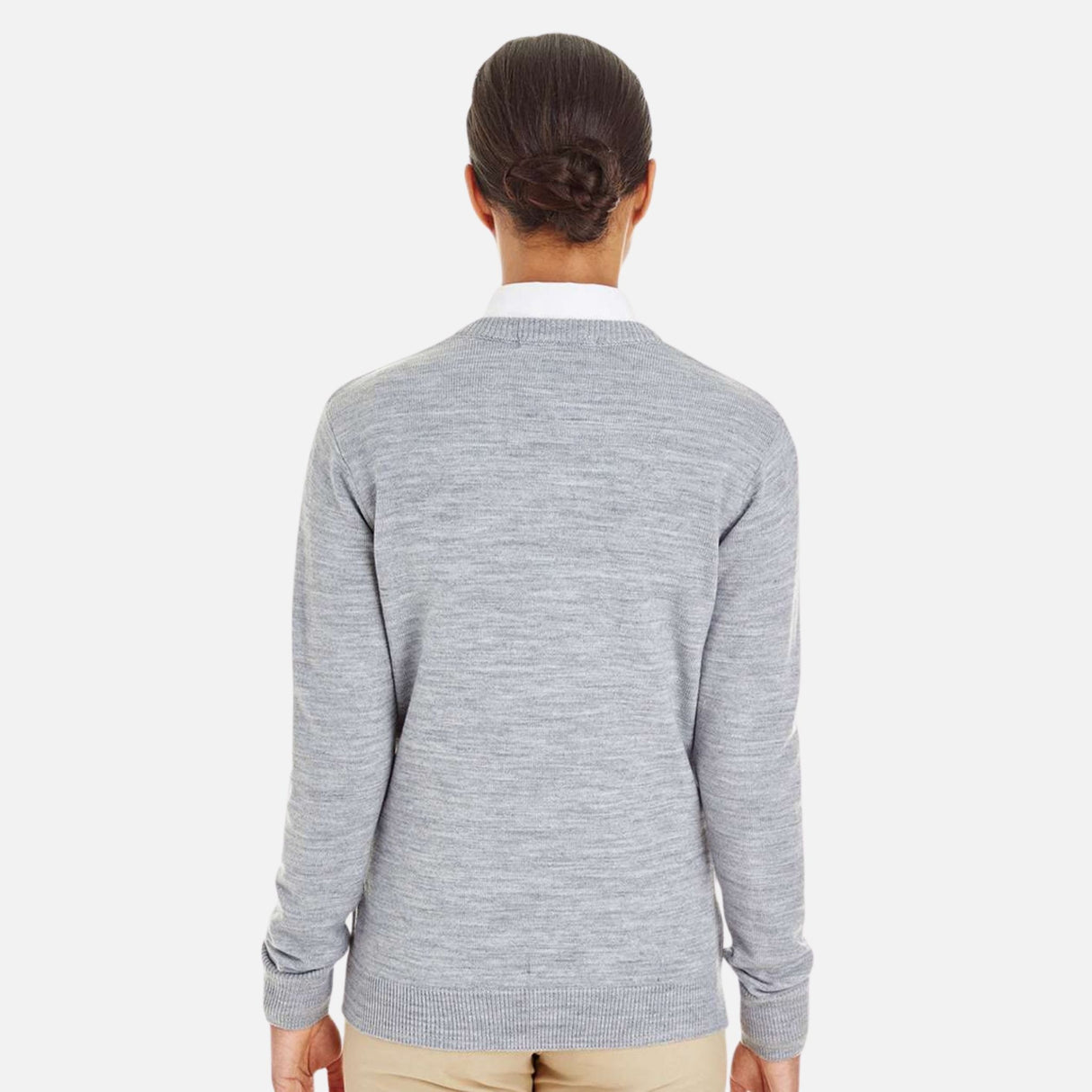 Chandail-ML-Harriton-S_S-M420W-gris-derrière-mannequin