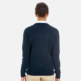 Chandail-ML-Harriton-S_S-M420W-marine-derrière-mannequin