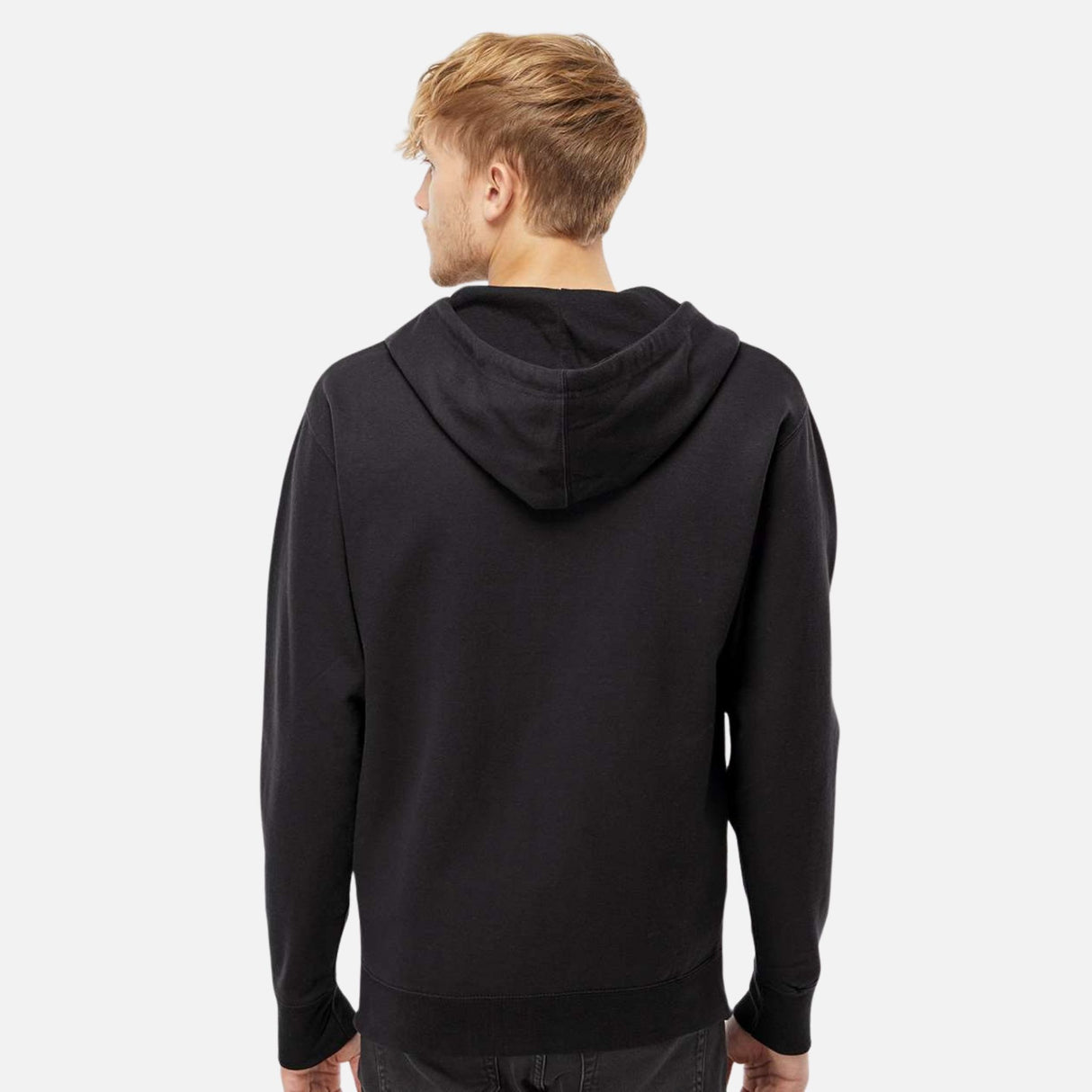 Chandail-a-capuche-zippe-Independant-S_S-SS4500Z-noir-derrière-mannequin