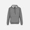 Chandail à capuchon gris chiné pour homme, fabriqué par Biz, doux et résistant, vêtements capuchons corpo.