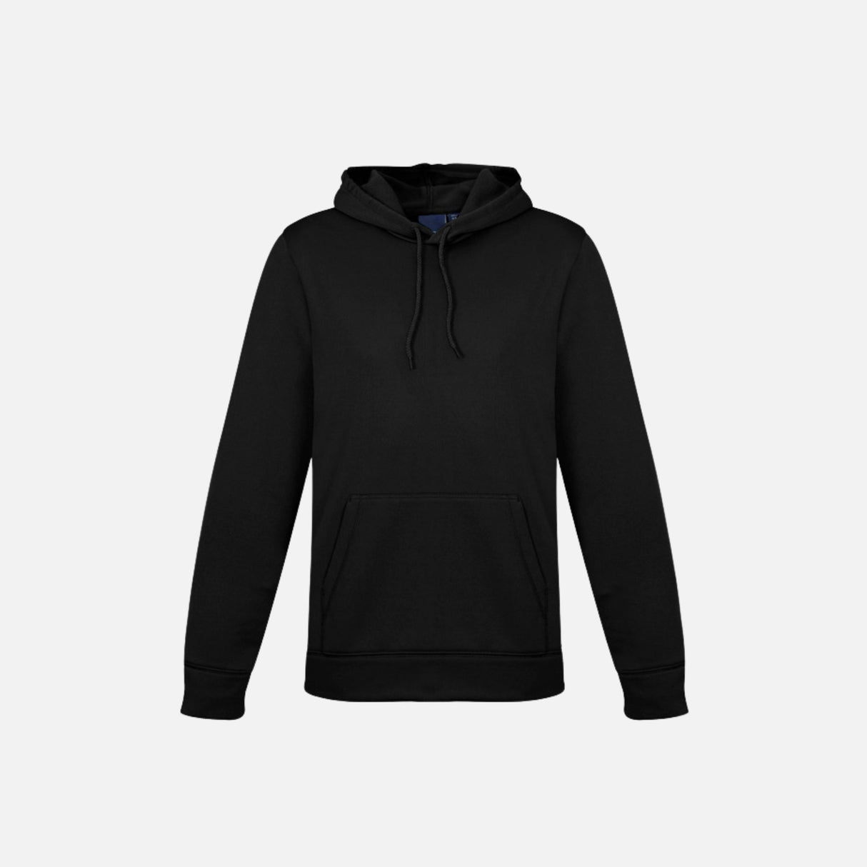 Chandail à capuchon noir Biz, vêtement en tissu doux et résistant, avec capuche confortable et style décontracté.