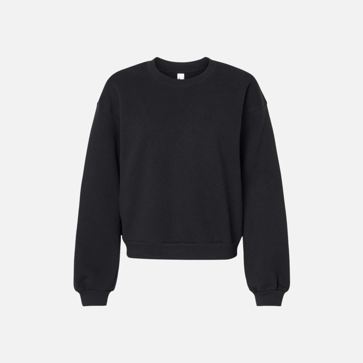 Chandail-col-rond-American-Apparel-RF494-noir-devant