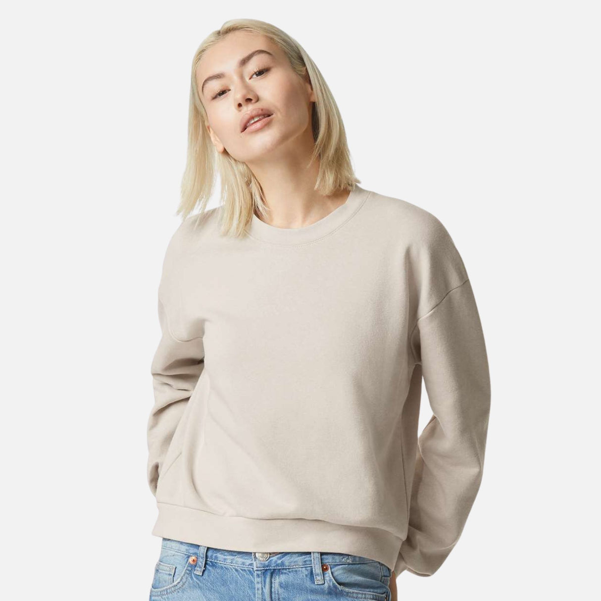 Chandail-col-rond-American-Apparel-RF494-os-devant-mannequin