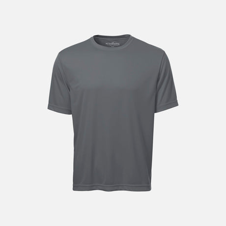 T-shirt à manches courtes ATC Pro Team en coton gris charbon, vêtement de sport pour équipe, vue de face.