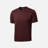 T-shirt à manches courtes ATC Pro Team, vêtement corporel marron avec logo, porté sur mannequin.