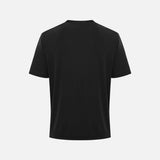T-shirt à manches courtes ATC Pro Team noir, vêtement corporate avec logo blanc, porté sur mannequin, fond blanc.