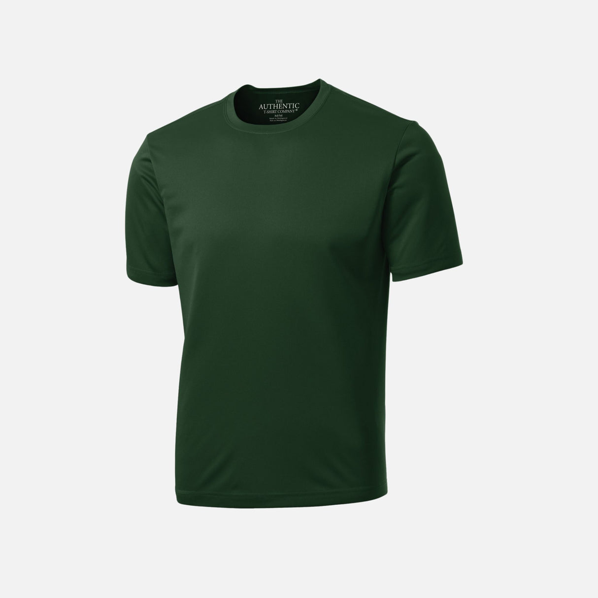 T-shirt à manches courtes ATC Pro Team vert forêt, vêtement corporel, élégant et confortable, porté avec manches retroussées.