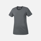 T-shirt à manches courtes pour femme ATC Pro Team en coton gris charbon, vêtement de sport confortable et moderne.