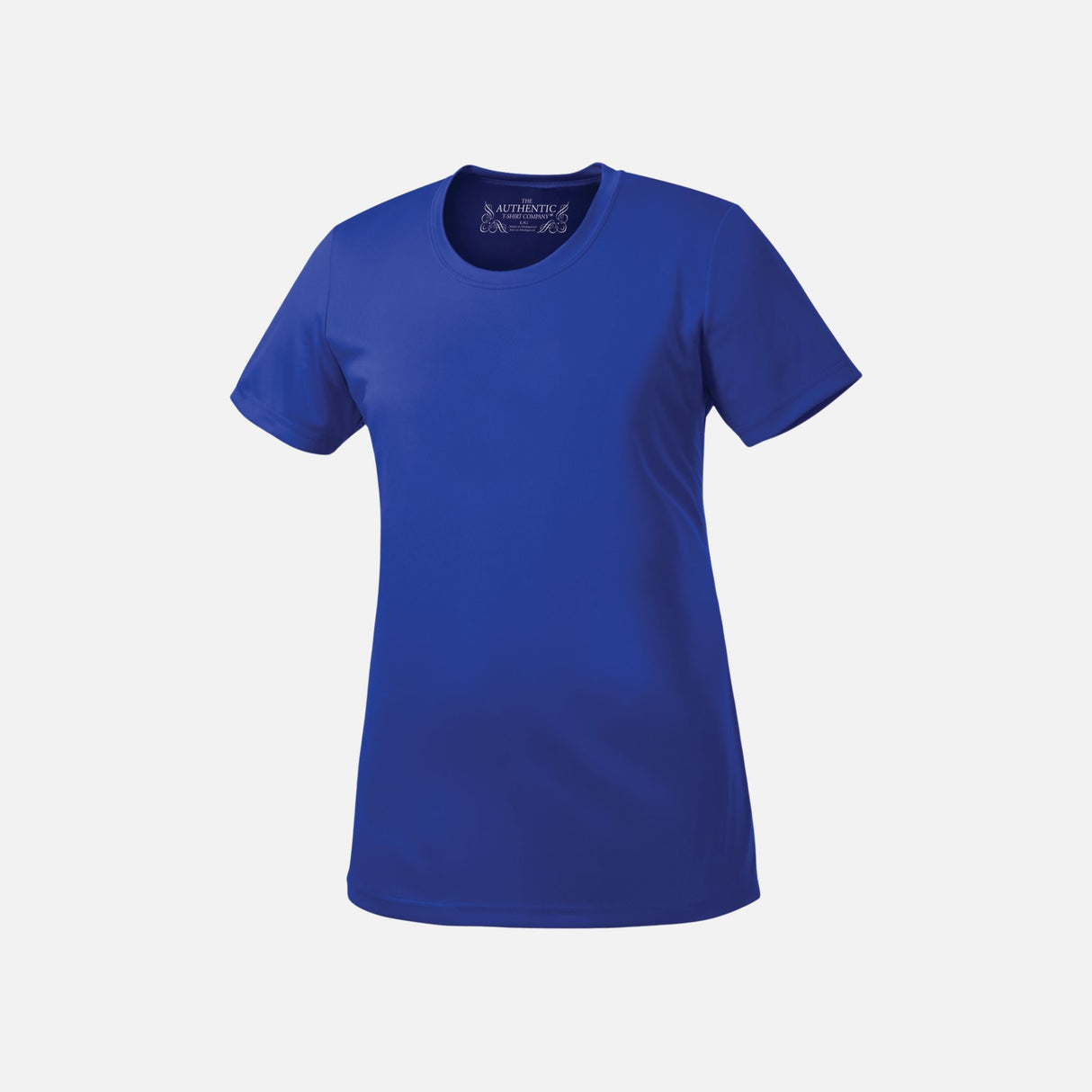 T-shirt à manches courtes pour femme ATC Pro Team, en tissu bleu royal, porté sur mannequin.