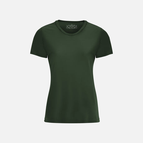T-shirt à manches courtes ATC Pro Team pour femme, vert forêt, élégant et confortable, en tissu léger.