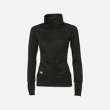 Veste légère noire OGIO LOE700 avec manches longues, vêtement de veste pour un style décontracté et confortable.