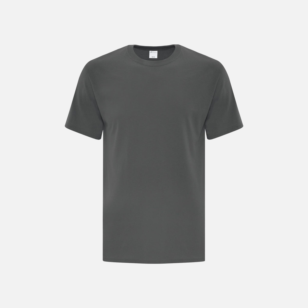 T-shirt à manches courtes ATC Everyday ATC1000 en coton de couleur charbon, vêtement décontracté pour homme.