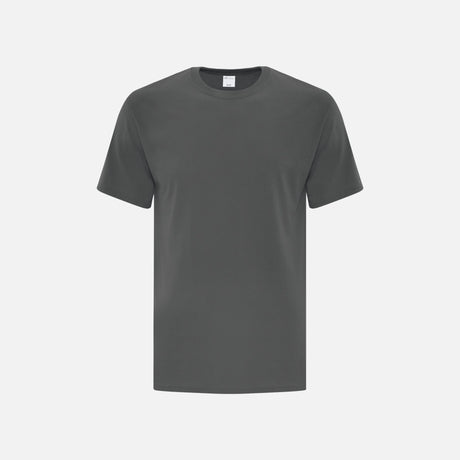 T-shirt à manches courtes ATC Everyday ATC1000 en coton de couleur charbon, vêtement décontracté pour homme.