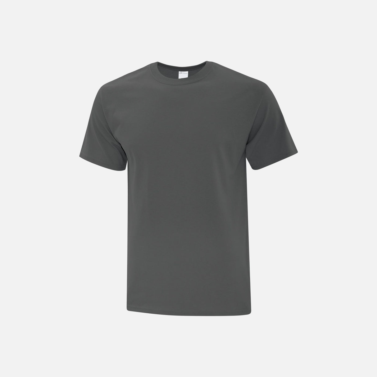 T-shirt à manches courtes ATC Everyday ATC1000 en coton gris charbon, vêtement décontracté pour homme.