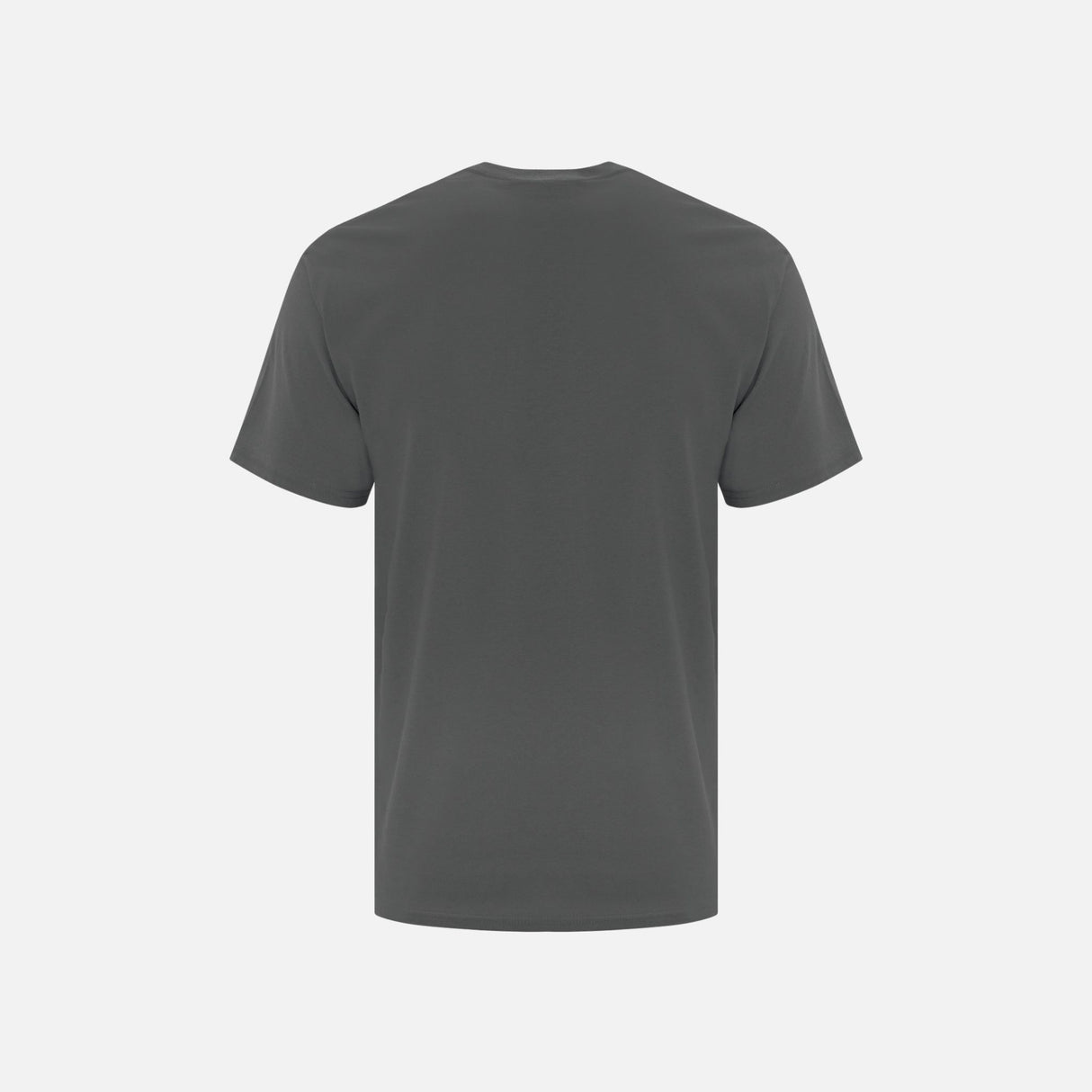T-shirt à manches courtes ATC Everyday en coton de couleur charbon, vue de face, style décontracté pour homme.
