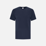 T-shirt à manches courtes ATC Everyday ATC1000 en marine, vêtement décontracté pour homme ou femme, image montrant le style simple et confortable.