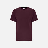 T-shirt à manches courtes ATC Everyday ATC1000 en marron, vêtement décontracté pour homme ou femme, vue de face.