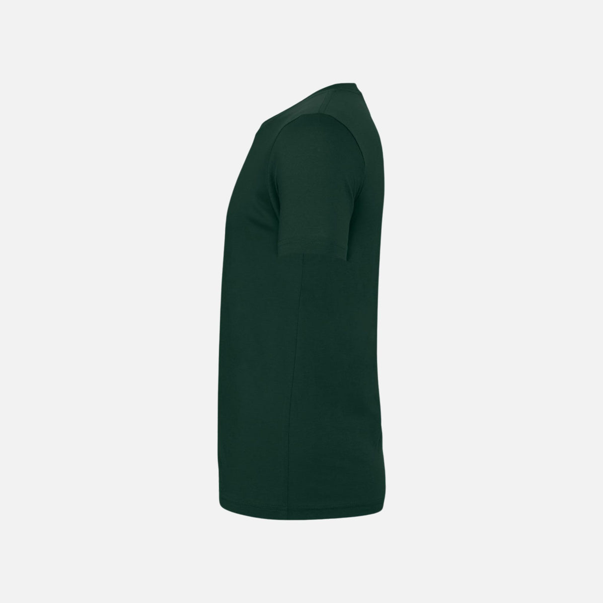T-shirt à manches courtes unisexe Bella + Canvas 3001 en vert forêt, tissu confortable et coupe classique.