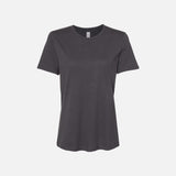 T-shirt à manches courtes gris de la marque Bella + Canvas, vêtement décontracté en coton pour homme ou femme.