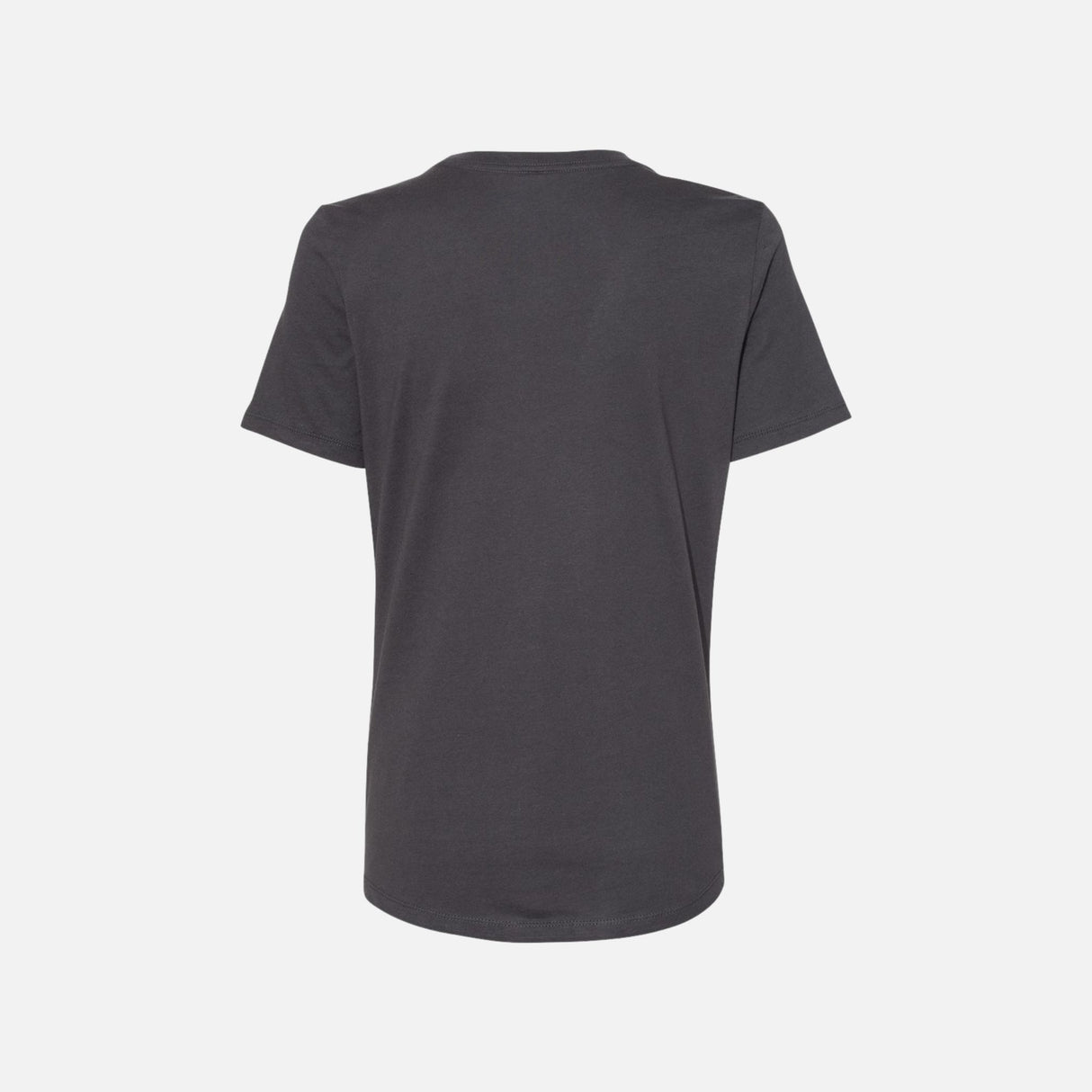 T-shirt à manches courtes gris Bella + Canvas, vêtement unisexe en coton doux, vue de face.