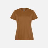 Chandail-manches-courtes-femme-2EVERL-Caramel-Devant