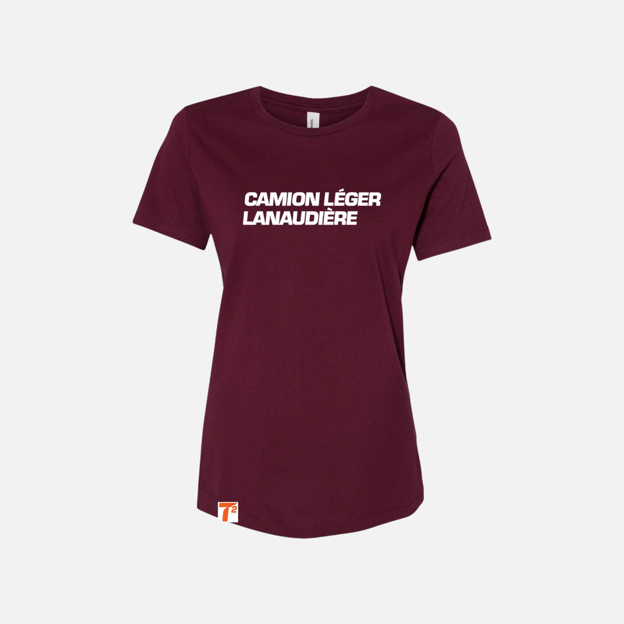 Chandail-manches-courtes-femme-2EVERL-Marron-CLL