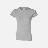 Chandail-manches-courtes-femme-Gildan-64000-gris-sport-devant