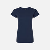 Chandail-manches-courtes-femme-Gildan-64000-marine-devant